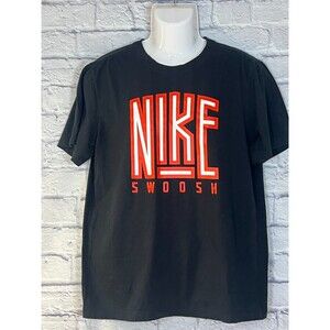 The Nike Tee Swoosh T-Shirt Men’s  size M Black Red White